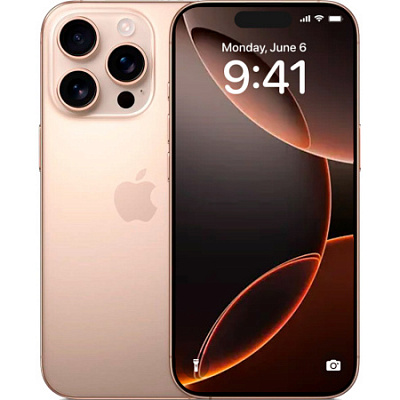 Смартфон Apple iPhone 16 Pro Max (eSIM) 256 ГБ пустынный титан